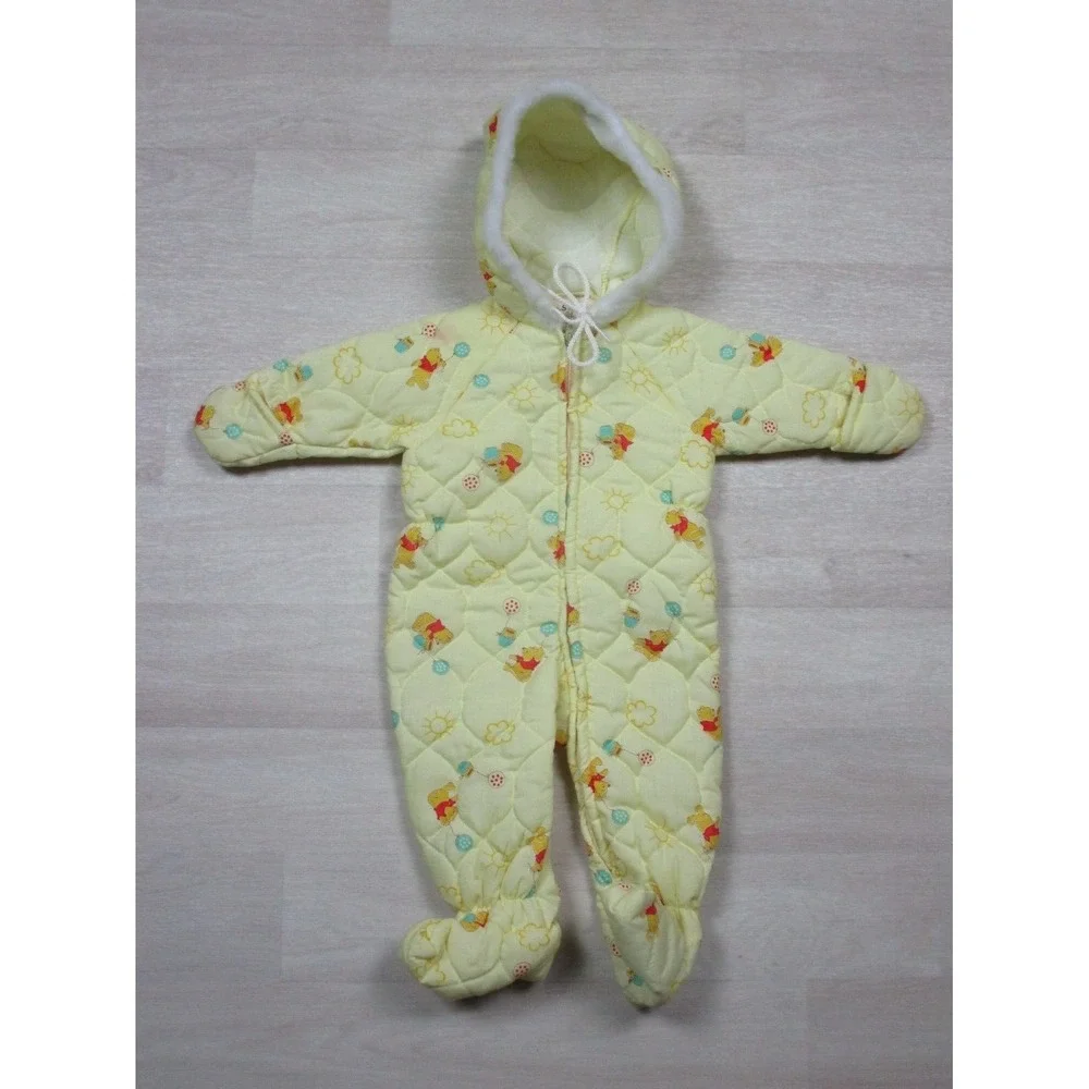 Vintage 1970's Walt Disney Productions POOH AOP Toddler One Piece Size (S) EUC